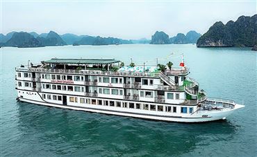 DU THUYỀN 5* AMANDA PREMIER | Tour du thuyền Vịnh Hạ Long - Hang Sửng Sốt - Đảo Titop 2 ngày 1 đêm, miễn phí chèo kayak
