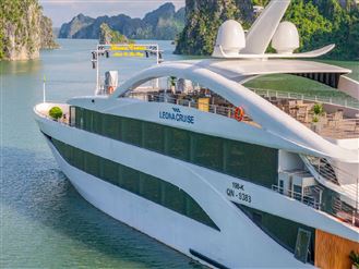 DU THUYỀN 5* LEONA | Tour du thuyền Hạ Long trong ngày cao cấp ( Bến Bãi Cháy, thăm Vịnh 10h30-17h30 )
