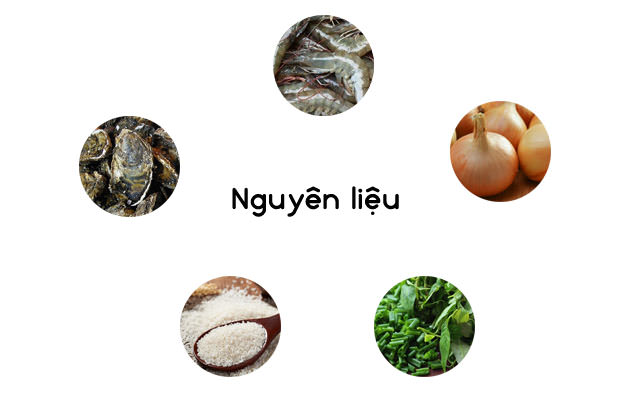 Nguyên liệu nấu cháo hào sữa